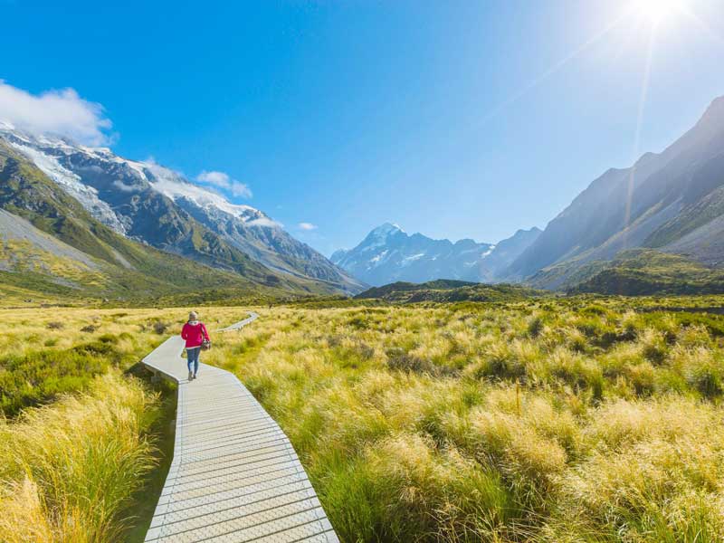 Cảnh quan thiên nhiên hùng vĩ tại New Zealand